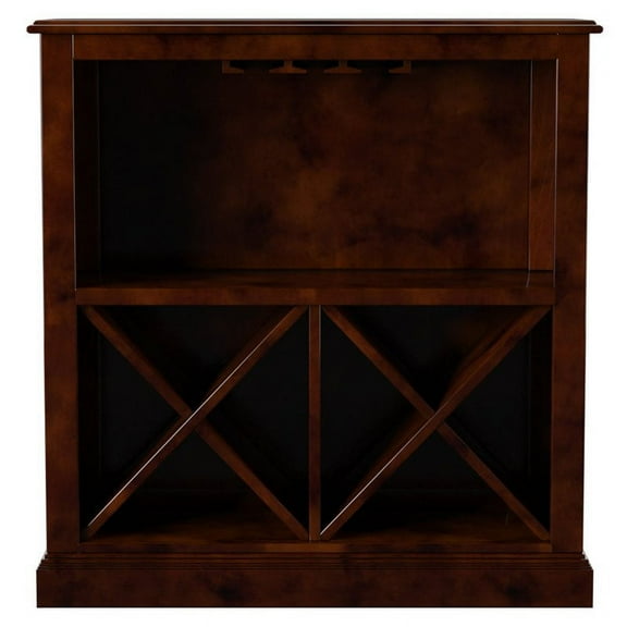 Bowery Hill Traditional Wine Rack in Dark Cherry