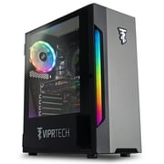 ViprTech Rebel Gaming PC Desktop Computer - AMD Ryzen 5 2600 (12-Core 3.9Ghz), NVIDIA RTX 2060 Super 8GB, 16GB DDR4 RAM, 512GB NVMe SSD, VR-Ready, Streaming, RGB, Windows 10 Pro, 1 Year Warranty