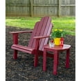 thumbnail image 2 of Hawthorne Collections Traditional Wood Outdoor Chair with Arm Rests in Red, 2 of 11