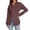 a-335Coffee75, variant on Womens Solid Color Point Collar Long Sleeve Wrap Waist Blouse With Front Slit Tailored Fit Tunic Shirt For Office Work Casual Outings Holiday Top