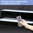 thumbnail image 3 of Ageszoe Wine shelf with Adjustable LED Color Lighting,2-Tier 40"Liquor Bottle Display Shelf for Livingroom, 3 of 8