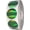 Green, variant on Orange Metallic Paper Circle Dot Stickers | 1" inch Round - 500 Pack | InStockLabels.com