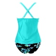 thumbnail image 4 of HOWPAY Tankini Swimsuits for Women Tankini Tops with Bikini Bottoms Tummy Control Bathing Suits Beach Sport Summer 2 Piece Swim Sets Mint Green S, 4 of 4