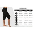 thumbnail image 5 of Langwyqu Women Drawstring Capri Yoga Pants Lounge Joggers Pants Knee-length Trousers, 5 of 5