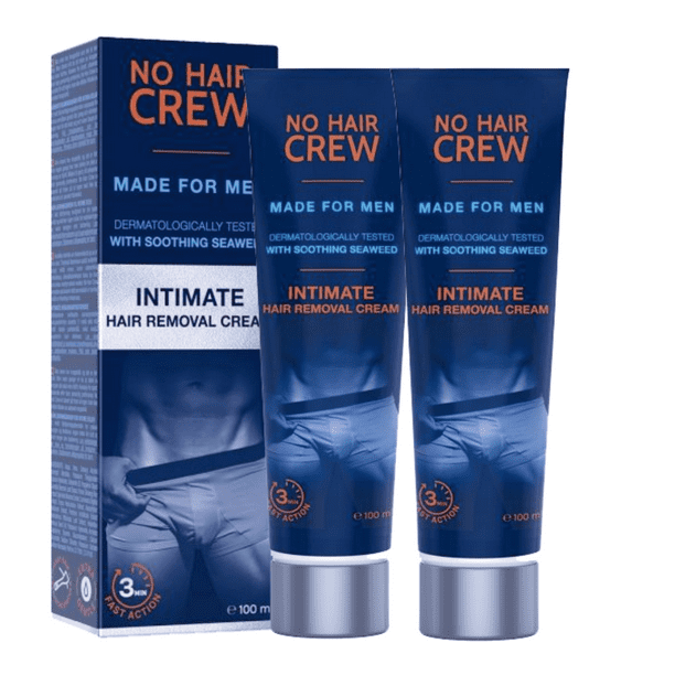 Cremas NO HAIR CREW Duo pack Depilatorias intimas para hombre 200ml