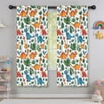 thumbnail image 5 of Blackout Kids Curtains,White Colorful Dinosaurs Jungle Pattern Childrens Insulated Curtains Set Of 2,Bedroom Essentials,Toddler Room Decor 42"x63", 5 of 5