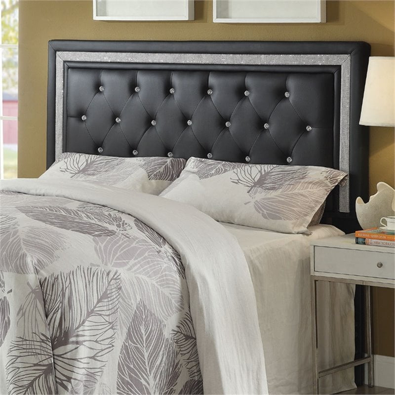 Pemberly Row Faux Leather King California King Panel Headboard