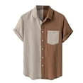 thumbnail image 3 of Chemise à Manches Courtes Florale pour Hommes pour Tropical Été Plage Camping, 3 of 3