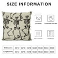 thumbnail image 5 of COMIO  Halloween Pillow Covers Skeleton Skull Pumpkin Throw Pillowcases Pillow Cushion Cover for Halloween Decorations, 5 of 5