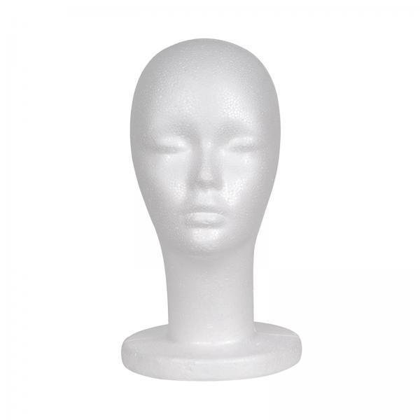 Cabeza de maniquí,Soporte para postizo de cabeza de maniquí de espuma para mujer,Cabeza de peluca de espuma para mujer Cabeza de espuma de maniquí Durable,Soporte para auriculares con Yinane Cabeza de maniquí