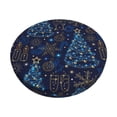 thumbnail image 1 of Balery Shining Christmas Tree Fundas de asiento para taburete de bar redondo de tela de terciopelo ajustables que protegen de arañazos y manchas para sillas de 14 a 17 pulgadas.-13 inch, 1 of 7