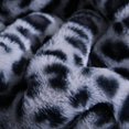 thumbnail image 2 of Manta de forro polar Sherpa de lujo JAMW Leopardo azul 160 x 200 cm, 2 of 5
