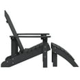 thumbnail image 2 of vidaXL Chaise Adirondack de Jardin avec Repose-Pieds HDPE Anthracite, 2 of 4
