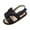 Black, variant on IROINNID Infant Girls First Walking Summer Sandals Soft Sole Non-slip Butterfly Press Buckle Sandals, Size 0-15M