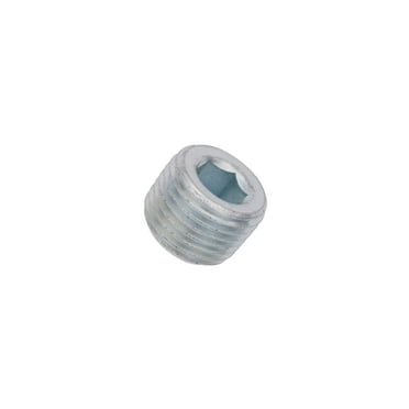 Flo Supply 1/8" NPT Plug (Zinc Plated)