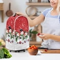 thumbnail image 3 of HELLHERO Snowman Musical Note Pattern Easy to Clean Food Processor Cover for Kitchen Counter Polyester, Reusable, Multifunctional, 3 of 6
