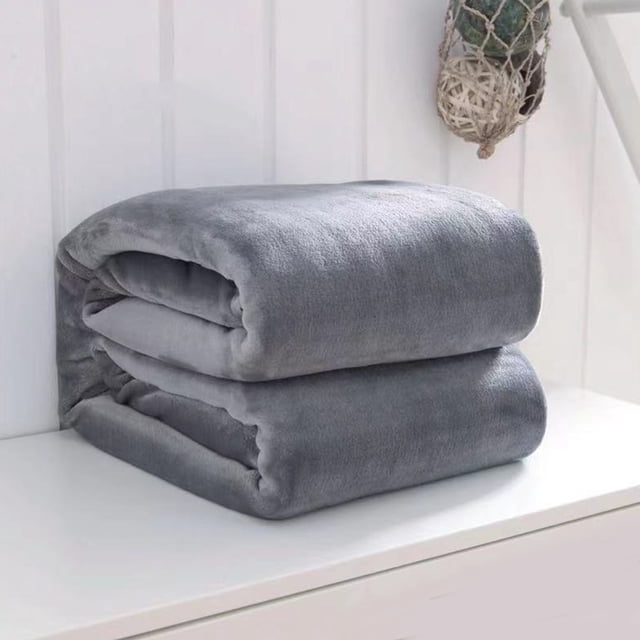 unbranded Manta De Coral Oscuro Para Y Dormitorio Con Textura Plush Y Cálida
