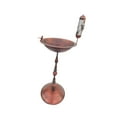 thumbnail image 4 of Metal Bird Bath Bowl 28.74 "Altura para al aire libre con estatua de pájaros comedero para pájaros bronce rojo, 4 of 8