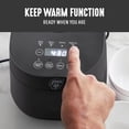 thumbnail image 3 of GreenLife Digital Rice Cooker, 2-Cups Uncooked/4-Cups Cooked, Removable Nonstick Ceramic PFAS-Free Pot, One-Touch Presets, Oats, Quinoa, Brown Rice,, 3 of 10