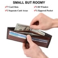 thumbnail image 4 of LOUEBICA Wallets for Men Minimalist Bifold Front Pocket Wallets with 1 ID Window 7 Card Slots, 4 of 6