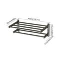 thumbnail image 5 of No Drill Adhesive Towel Rack, Wall Mounted Bathroom Shelf with Double Bars for Space Saving Storage, Household Organizer(D), 5 of 6