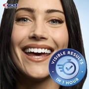 Crest 3D Whitestrips 1-Hour Express At-home Teeth Whitening Kit, 10 Treatments, 12 Levels Whiter in 10 days