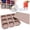 Pink, variant on Ice Trays for Freezer | 9 Cavity Reusable Container with Lid | Ice Cubes Maker | for Whiskey Coffee Kitchen Parties Drinking Food Bar Camping Chocolate Candy Fruit (Yellow)