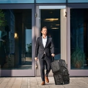 Dejuno 28-Inch Rolling Duffle Bag - Charcoal