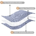 thumbnail image 4 of Davulos Ultrasonic King Quilt Bedding Set，Lightweight Blue Bedspreads Soft Modern Coverlet Set for All Seasons(1 Quilt and 2 Pillow Shams), 4 of 7