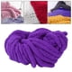 thumbnail image 1 of Hilo grueso de chenilla, fibras acrílicas, calibre 7, hilo voluminoso lavable, hilo grueso para sofá, manta de sombrero de ganchillo Violeta Soledad Hilo de chenilla grueso, 1 of 10
