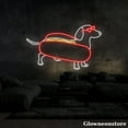 thumbnail image 4 of Glowneon Dachshund Hotdog Neon Sign, Dachshund Led Sign, Dachshund Lover Gift, Fast Food Shop Decor, 4 of 5