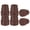Brown, variant on SupreGear 4-Pack Cane Tip Replacement Caps, 1 Inch Heavy-Duty Non-Slip Rubber, Black