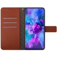 thumbnail image 4 of Flip Wallet Case for Samsung Galaxy S23 Plus with Kickstand & Wrist Strap, Shockproof TPU Inner Brown, 4 of 7