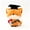 Orange, variant on 8" Graduation Plush Stuffed Animal Gift - Cute Fox, Cat & Mouse with Mortarboard, Diploma and Sash - 20cm Soft Graduation Keepsake for Preschool, Kindergarten, High School & College Graduates