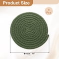 thumbnail image 2 of 4 Pcs Manteles Individuales Redondos Trenzados, 7.1" Manteles Tejidos para Mesa de Cocina para Decoración de Granja (Verde), 2 of 7