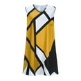 thumbnail image 2 of Otvok Womens New Geometric Pattern Printed V-Neck Sleeveless Dress Loose Plus Size Tops, 2 of 6