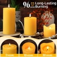 thumbnail image 3 of 4 Pack Natural Beeswax Pillar Candles,100% Pure Beeswax Candles-380 Hours Long Burning,2.8x6in Unscented Bees Wax Candle for Home,Prayer,Emergency,Dr, 3 of 7