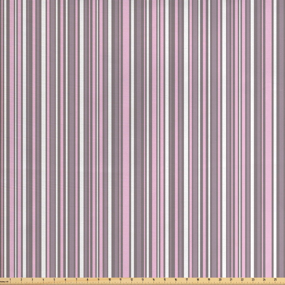 Geometric Sofa Upholstery Fabric by the Yard, Stripes Pattern Modern Art Inspired Abstract