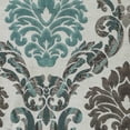 thumbnail image 2 of Fabric Mart Direct Teal Jacquard Weave Fabric By The Yard, 48 inches or 122 cm width, 1 Yard Blue Jacquard Fabric, Damask, Upholstery Drapery Curtain Wholesale Fabric, Window Treatment, 2 of 8