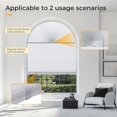 thumbnail image 6 of Arch Window Shade Blackout Half Circle Semicircular Curtain Half Moon Cellular Shades Cordless No Drill Easy Installation Adjustable Blinds, 6 of 8