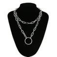 thumbnail image 1 of Collier Chaîne à Serrure Grunge avec Pendentifs pour Femmes, 1 of 27