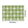 thumbnail image 3 of Hometravel Bunny Print Easter Placemat 30x45cm, Linen Look Insulating Table Mat, Western Style Dining Decor, Holiday Themed Party Supply, 3 of 6