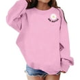 thumbnail image 3 of XUELUO Big Girls Sweatshirts Round Neck Long Sleeve "Cool Big Sis Club" Pattern Tops Spring Streetwear Oversized Comfort Tops, 3 of 6
