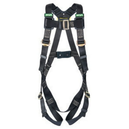 MSA X-Large Workman Arc Flash Vest Style Harness With Back Web Loop And Tongue Buckle Leg Straps