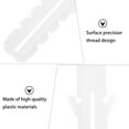 thumbnail image 6 of 100 Pcs Expansion Tube Plug Plastic White Wall Anchors for Drywall De Bloat Screw, 6 of 6