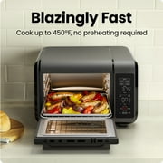 Chefman EasyAir 15 Qt. Toaster Oven Air Fryer, 5 Cooking Functions & 450°F Max Temperature – Black