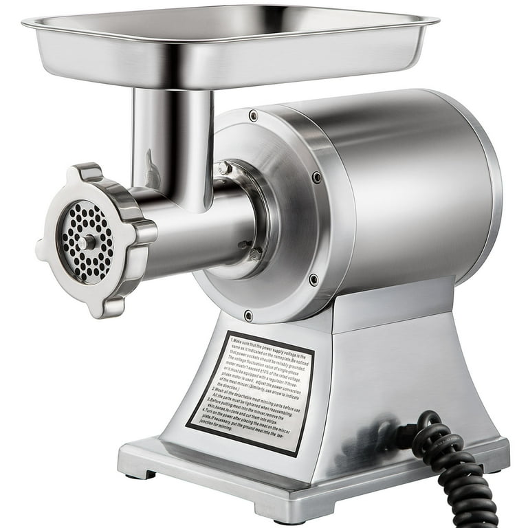 VEVOR Commercial Electric Meat Grinder, 1100W, Stainless