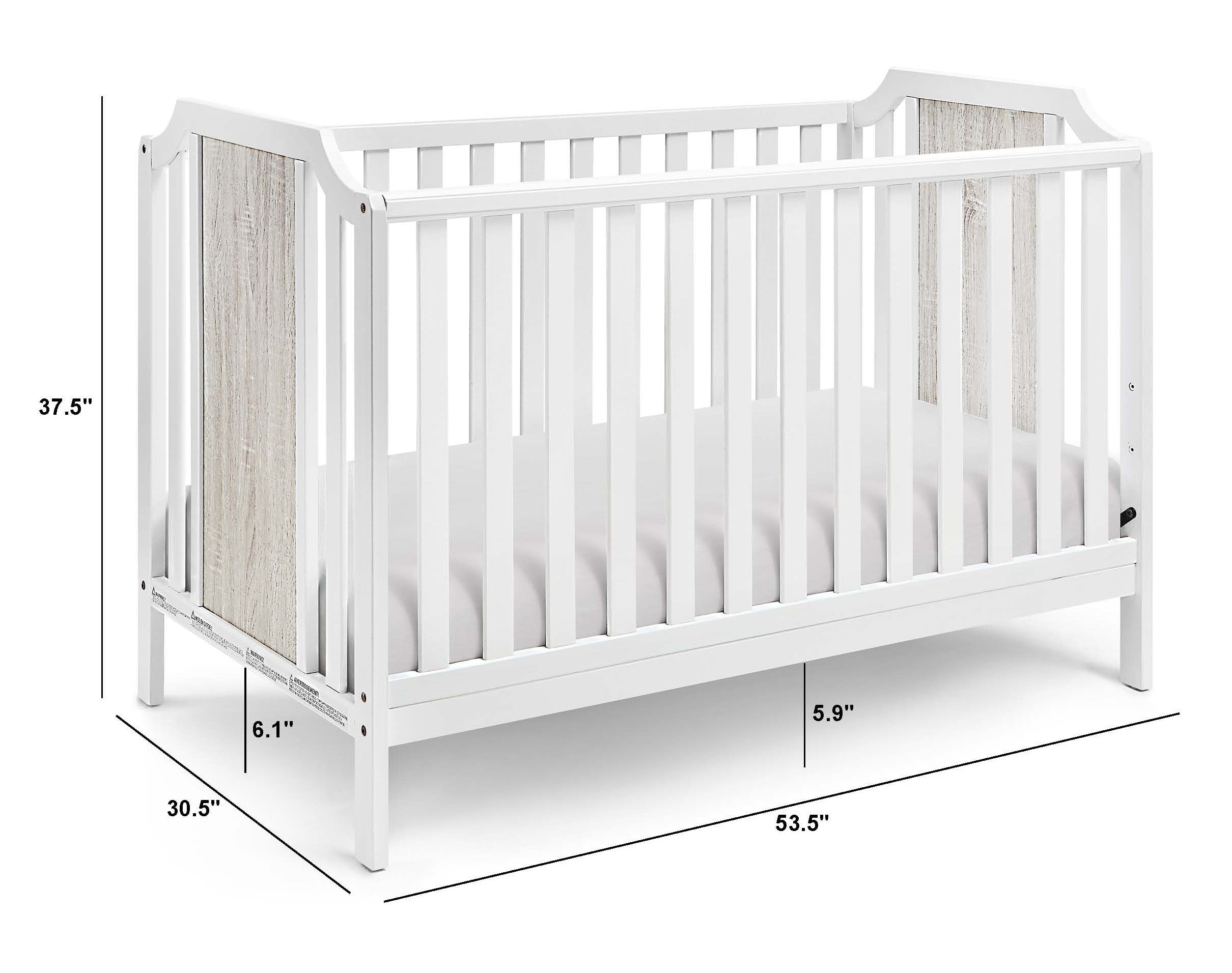 Suite Bebe Brees Crib in Gray and Graystone Finish