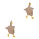thumbnail image 1 of Toalla de mano Naiovety Animal de dibujos animados Toallita absorbente Baño Colgando Bordado Toallas Pañuelo de tela Cocina pato caqui 2Conjunto, 1 of 6