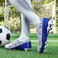 thumbnail image 3 of Men's Indoor Soccer Shoes Football Cleats Low-Tops Lace-Up Non-Slip Spikes Sports Athletic Futsal TF Turf Sneaker, 3 of 8